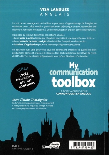 My communication toolbox. La boîte à outils pour communiquer en anglais