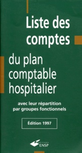 Jean-Claude Delnatte - Liste Des Comptes Du Plan Comptable Hospitalier Avec Leur Repartition Par Groupes Fonctionnels.