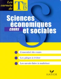 Sciences Economiques Et Sociales Terminale Es. Cours