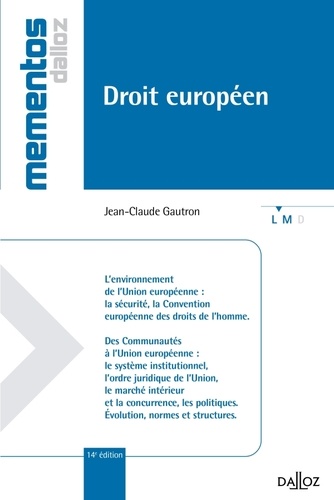 Jean-Claude Gautron - Droit européen 2012.