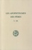 Les apophtègmes des Pères. Tome 1, Chapitres I-IX