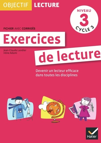 Jean-Claude Landier - Exercices de lecture niveau 3 cycle 3.