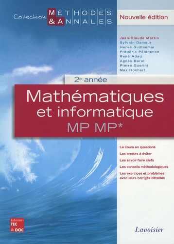 Jean-Claude Martin - Mathématiques et informatique MP MP* 2e année - Licences scientifiques.