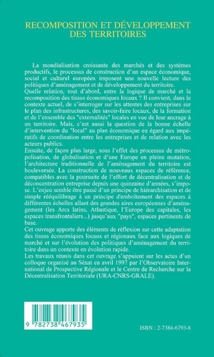 Recomposition et développement des territoires. Enjeux économiques, processus, acteurs