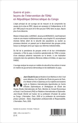 Guerre et paix : leçons de l'intervention de l'ONU en République Démocratique du Congo