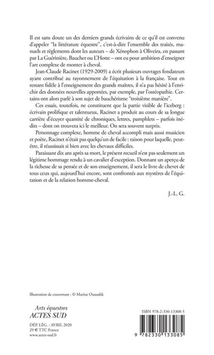 De la légèreté avant toute chose. De la pertinence d'un homme de cheval impertinent