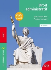 Téléchargez les livres pdf pour kindle Fondamentaux  - Droit administratif 2022-2023 par Jean-Claude Ricci, Frédéric Lombard ePub 9782017178774