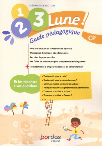Jean-Claude Séguy et Bénédicte Gastellu - Méthode de lecture CP 1, 2, 3, Lune ! - Guide pédagogique.