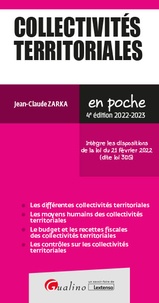 Jean-Claude Zarka - Collectivités territoriales.
