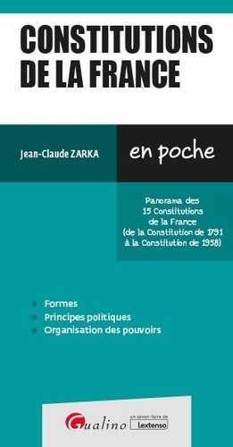 Constitutions de la France  Edition 2023