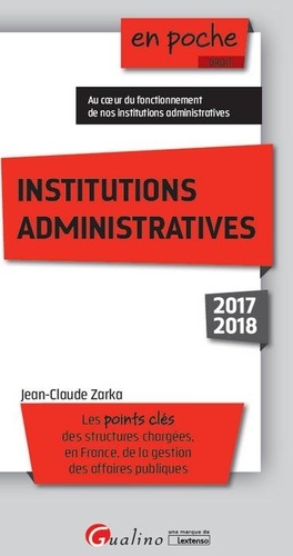 Institutions administratives  Edition 2017-2018