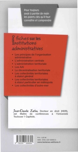 Institutions administratives  Edition 2018-2019