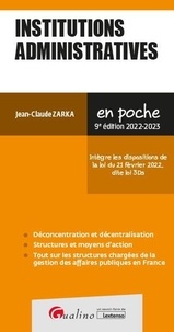 Jean-Claude Zarka - Institutions administratives.