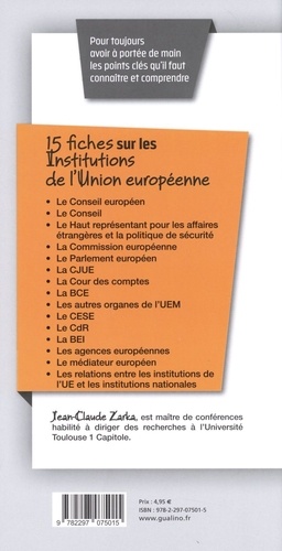 Institutions de l'Union européenne  Edition 2019-2020