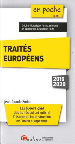 Traités européens  Edition 2019-2020