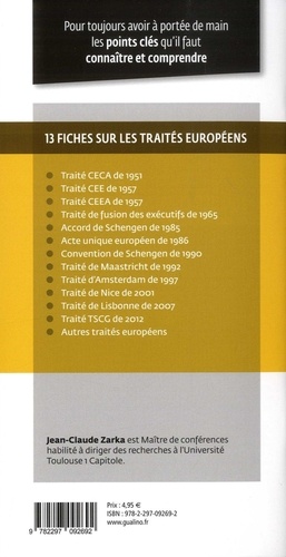 Traités européens. Les traités qui ont rythmé l'histoire de la construction de l'Union Européenne  Edition 2020-2021