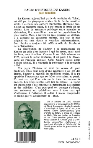Pages d'histoire du Kanem. Pays tchadien