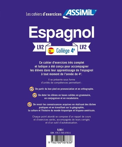 Espagnol collège 4e LV2