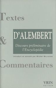Jean d' Alembert - Discours préliminaire de l'Encyclopédie.