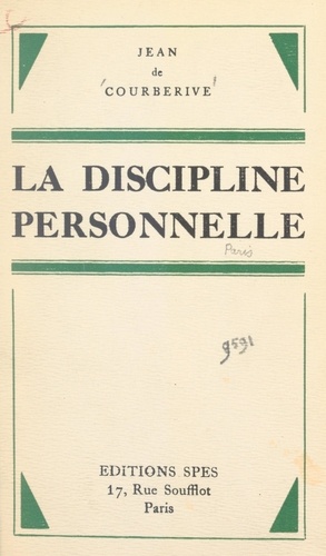 La discipline personnelle