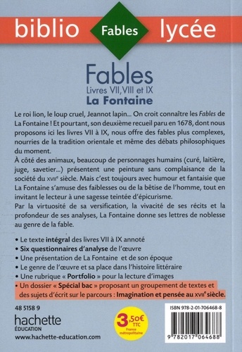 Fables de la Fontaine. Spécial BAC 2020  Edition 2020