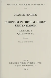Scriptum in primum librum sententiarum