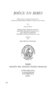 Boèce en rimes