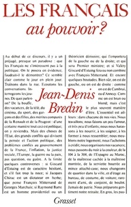 Jean-Denis Bredin - Les français au pouvoir ?.
