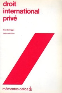 Jean Derruppé - Droit international privé.