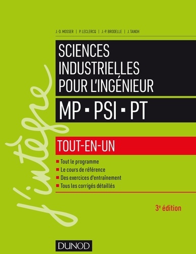 Sciences industrielles pour l'ingénieur tout-en-un MP, PSI, PT 3e édition