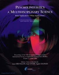 Jean Drévillon - Psycholinguistics: a multidisciplinary science of 2000 - What implications, what applications?.