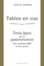 Jean El Gammal - Tables en vue - Trois âges de la gastronomie, des années 1950 à nos jours.