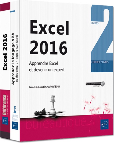 Jean-Emmanuel Chapartegui - Excel 2016 : apprendre Excel et devenir un expert - 2 volumes.