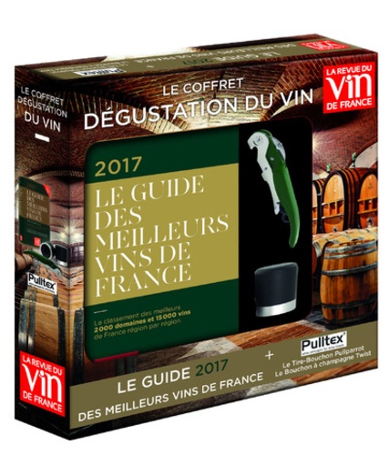 Jean-Emmanuel Simond et Olivier Poels - Le coffret dégustation du vin - Contient : Le guide 2017 des meilleurs vin de France, 1 tire-bouchon et 1 bouchon à Champagne.