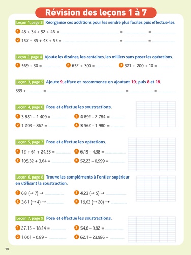 Le Bled effaçable Calcul CM2  Edition 2019