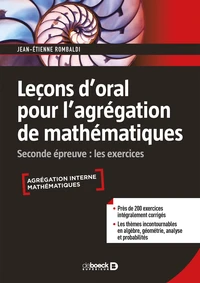 Leçon d'oral pour l'agrégation des mathématiques