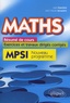 Jean Franchini et Jean-Claude Jacquens - Maths - Résumé de cours, exercices et travaux dirigés corrigés MPSI.