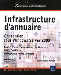 Jean-François Apréa - Infrastructure d'annuaire - Conception sous Windows Server 2003.