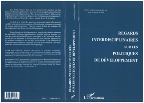 Jean-François Baré - Regards interdisciplinaires sur les politiques de développement.