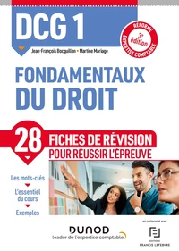 DCG 1 Fondamentaux du droit