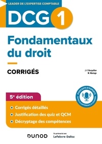 Jean-François Bocquillon et Martine Mariage - DCG 1 - Fondamentaux du droit.