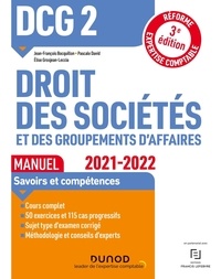 Jean-François Bocquillon et Pascale David - DCG 2 Droit des sociétés et des groupements d'affaires - Manuel.