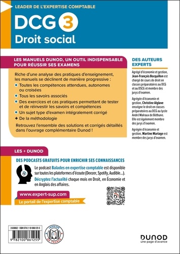 DCG 3. Droit social  Edition 2024-2025
