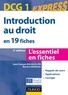 Jean-François Bocquillon et Martine Mariage - Introduction au droit DCG 1- 3e éd. - en 19 fiches.