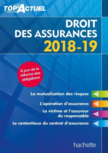 Droit des assurances  Edition 2018-2019