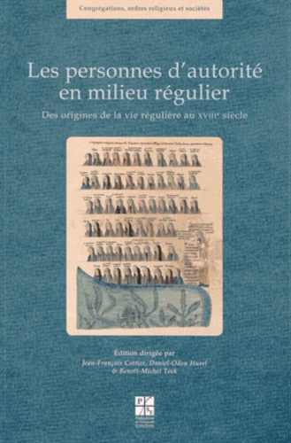 Jean-François Cottier et Daniel-Odon Hurel - Les personnes dautorité en milieu régulier - Des origines de la vie régulière au XVIIIe siècle.
