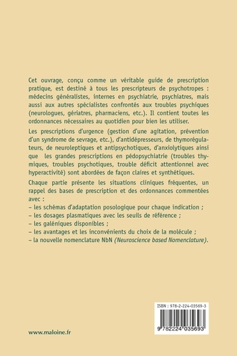 Ordonnances en psychiatrie et pédopsychiatrie. 100 prescriptions courantes 2e édition