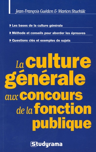 La culture générale aux concours de la fonction... de Jean-François Guédon  - Livre - Decitre