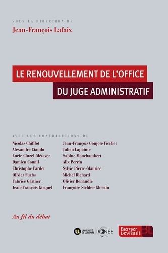 Jean-François Lafaix - Le renouvellement de l'office du juge administratif.