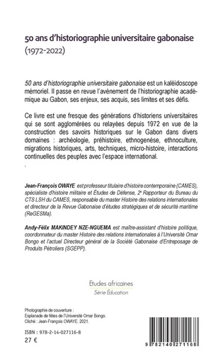 50 ans d'historiographie universitaire gabonaise (1972-2022)